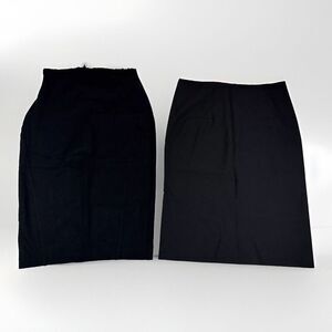 Express Black Dress Skirt Lot of 2 Womens 4 Pencil Straight Career Office Preppy